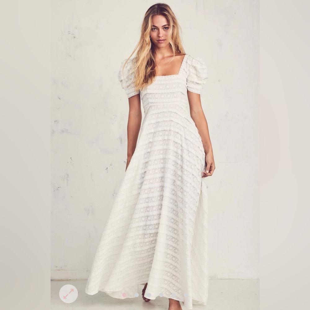 LoveShack Fancy Lace Ryan Maxi Dress, size 4 NWT
